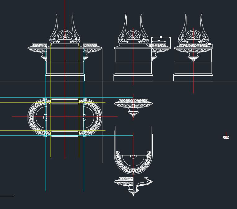 A photograph of replication CAD drawings made by Calibre Metalwork at Harlesden Clock.