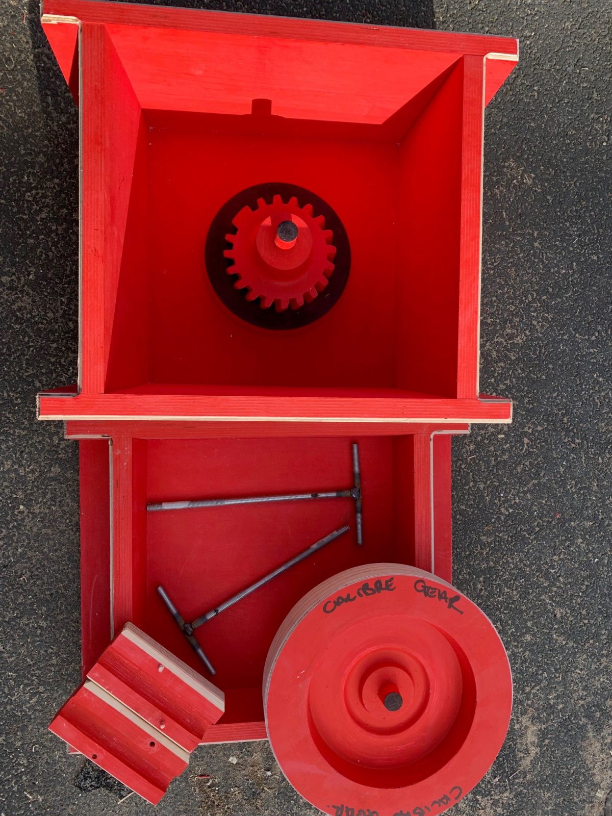 A photograph of replication work being carried out by Calibre Metalwork at Notcutts Dukeries in Worksop.