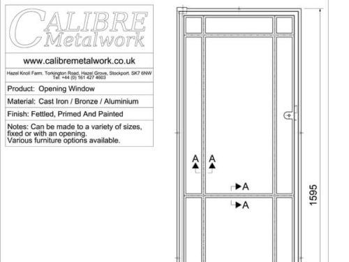 Opening Window by Calibre Metalwork.