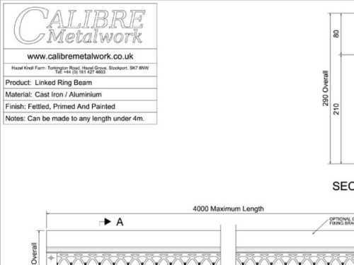 Linked Ring Beam by Calibre Metalwork.