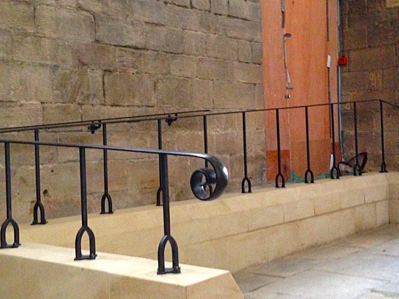 Hexham Abbey handrails | Calibre Metalwork