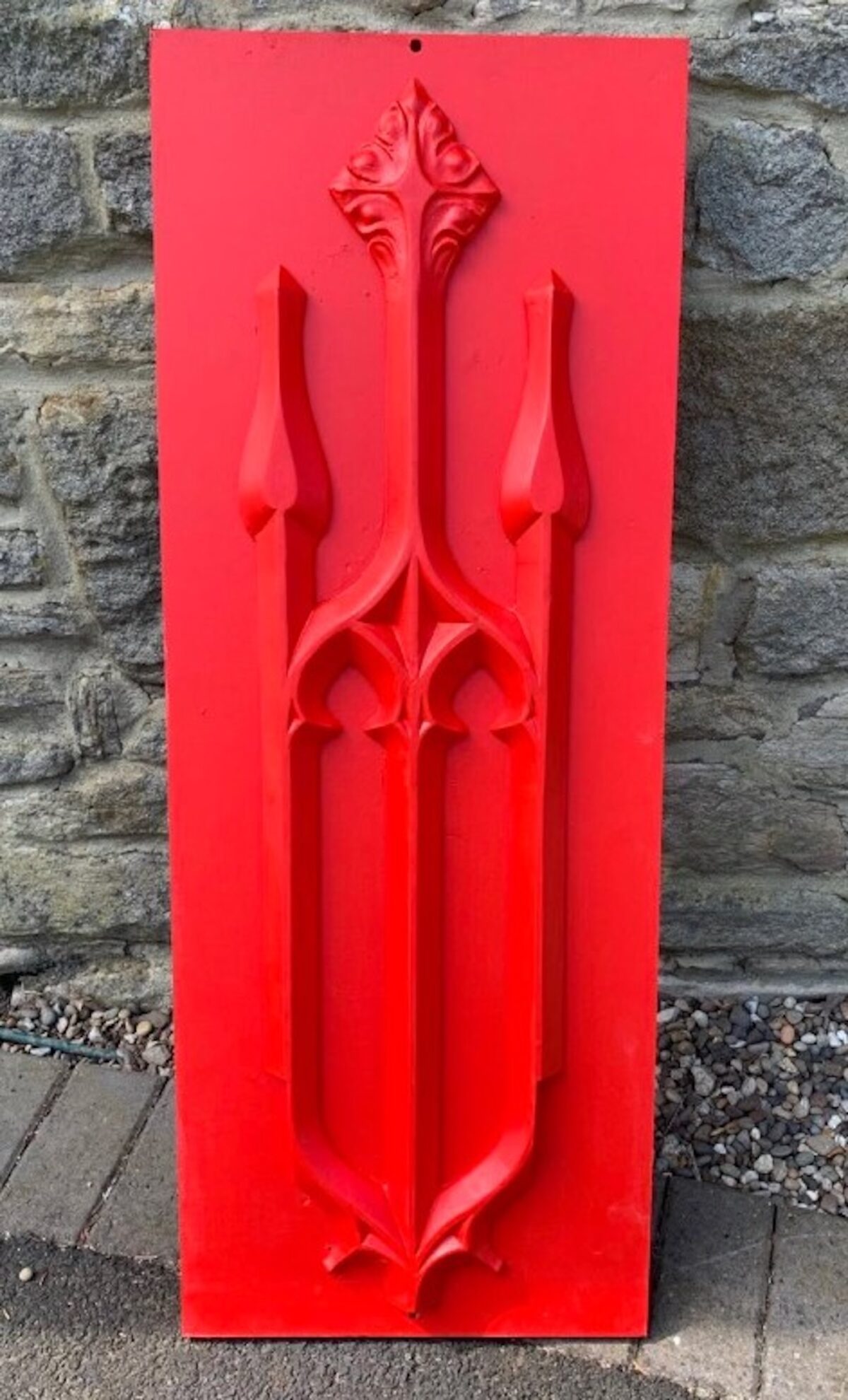 Photograph of a mould taken from the original gates.